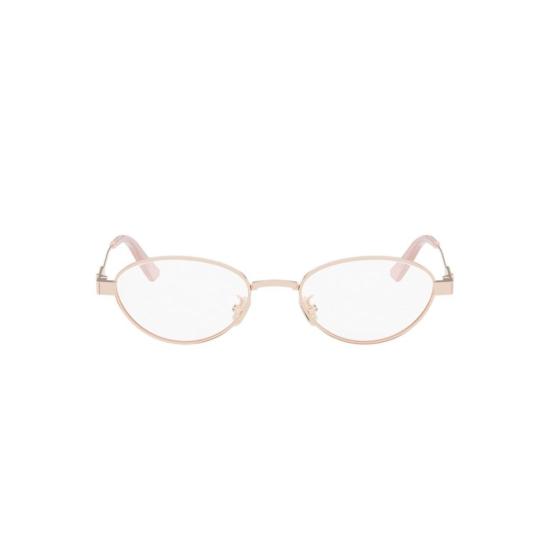  디올 안경 Cannageo B3u 섬세한 타원형 프레임 금속 안경