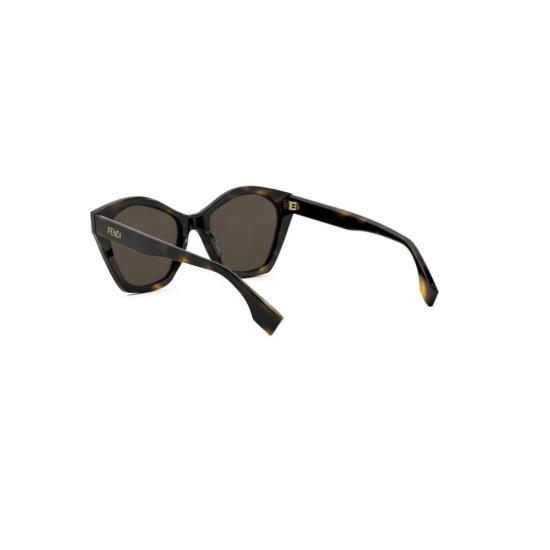 25FW 펜디 선글라스 Fe40175i 호피무늬 오버사이즈 캣아이 - FENDI