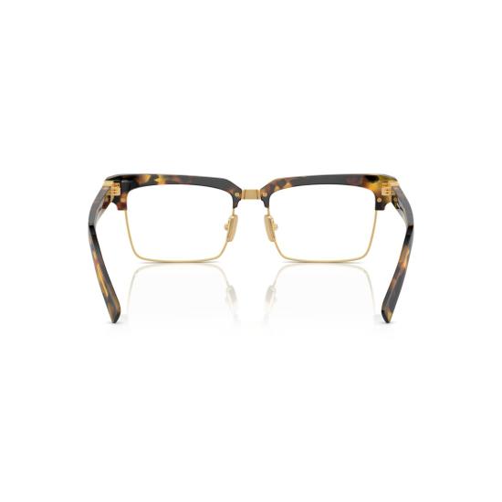  미우미우 안경 0Mu 11Xv 스퀘어 호피 무늬 아세테이트 안경 - MIU MIU