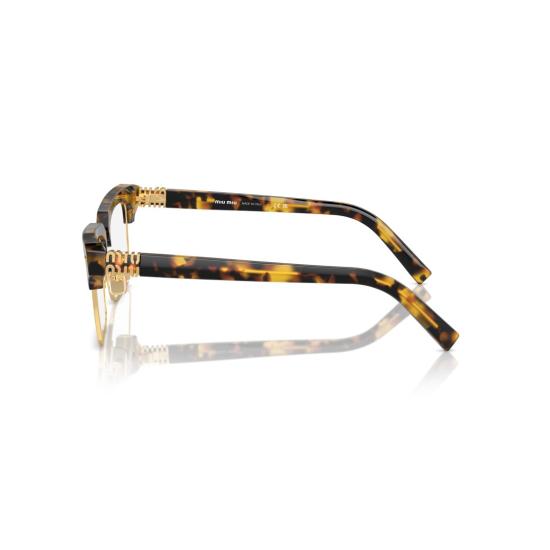  미우미우 안경 0Mu 11Xv 스퀘어 호피 무늬 아세테이트 안경 - MIU MIU