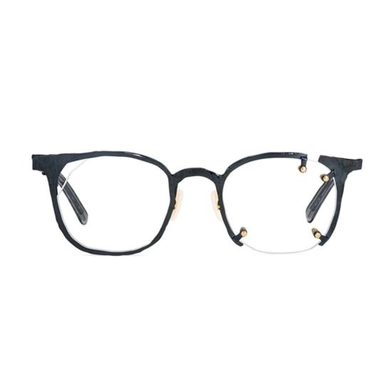  마사히로 마루야마 안경 Mm-0061 원형 티타늄 프레임 안경