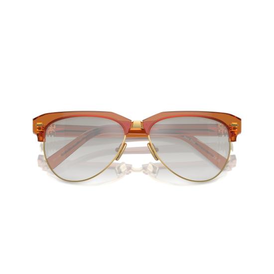 26SS 미우미우 선글라스 0Mu 09Zs 반투명 앰버 아세테이트 - MIU MIU