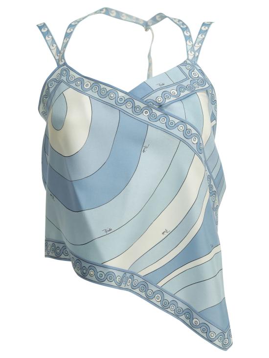 26SS 푸찌 민소매 티셔츠 6HRM466H754012 Light blue