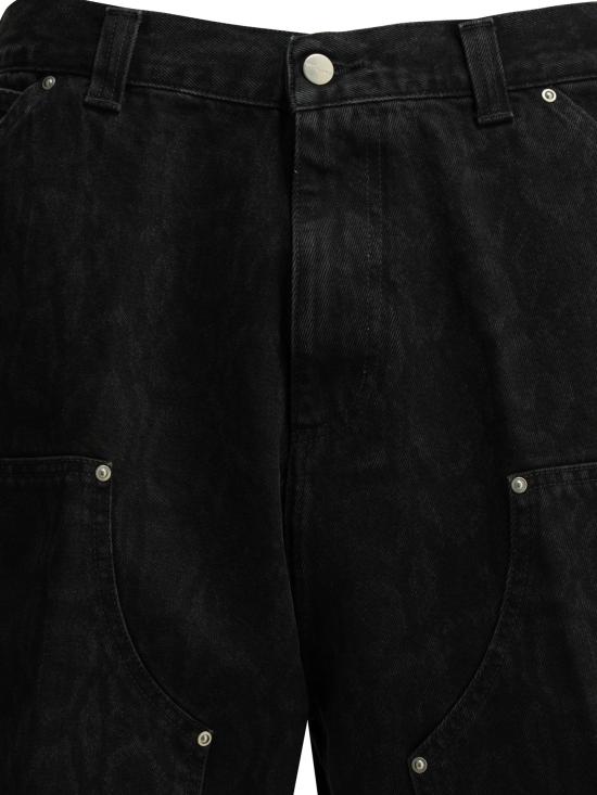 26SS 칼하트 WIP OG 더블 니 쇼츠 I0365903R2 60 Black - CARHARTT WIP