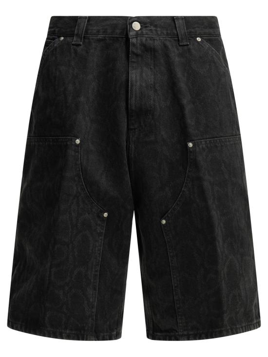 26SS 칼하트 WIP OG 더블 니 쇼츠 I0365903R2 60 Black