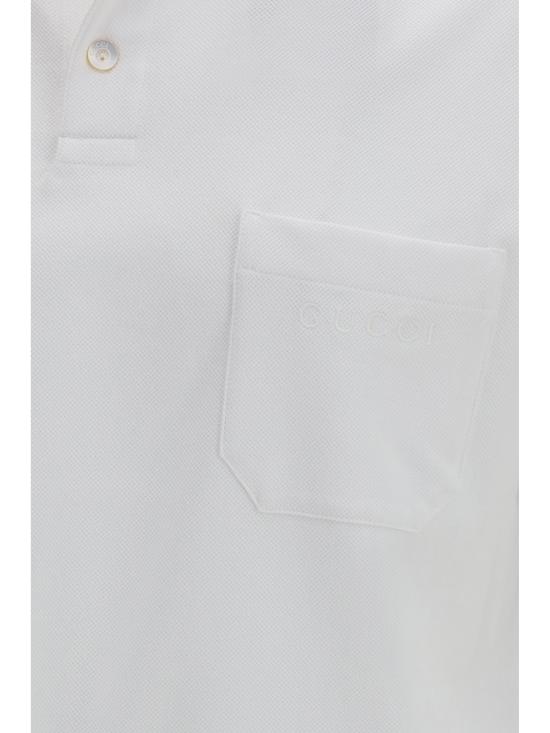 26SS 구찌 코튼 폴로 셔츠 795174XJEOX 9692 WHITE - GUCCI