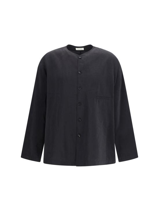 26SS 르메르 긴팔 셔츠 SH1235LF1308 BK999 BLACK