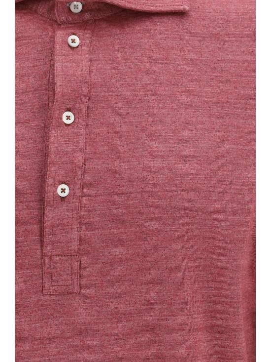 26SS 브루넬로 쿠치넬리 폴로 티셔츠 MR8273914 C695 PINK - BRUNELLO CUCINELLI