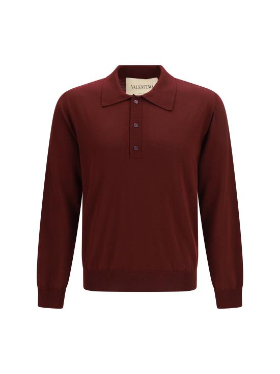26SS 발렌티노 가라바니 폴로 티셔츠 8V0KP04UBH9 697 BORDEAUX