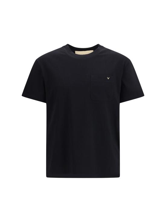 26SS 발렌티노 가라바니 반팔 티셔츠 8V0MG10VBGR 0NO BLACK