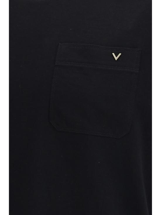 26SS 발렌티노 가라바니 반팔 티셔츠 8V0MG10VBGR 0NO BLACK - VALENTINO GARAVANI