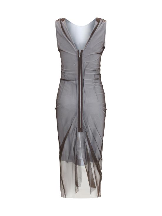 26SS 마르지엘라 미디 원피스 S51DD0055MTN148 144 BROWN - MAISON MARGIELA