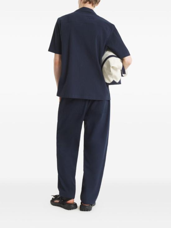 26SS 메종키츠네 반팔 셔츠 QM00407 WC50820413 Blue - MAISON KITSUNE