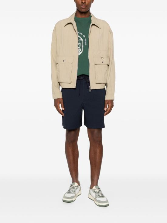 26SS 메종키츠네 숏팬츠 QM01401 WC50820413 Blu - MAISON KITSUNE