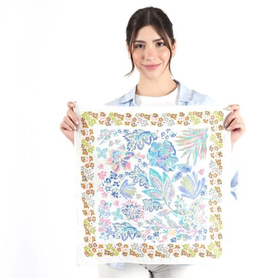  비스마야 머플러/스카프 가든 베일 반다나 화이트 - VISMAYA