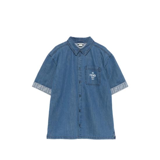 26SS [키즈] 펜디 셔츠 AVWI JMC212 F0QG0 BLUE