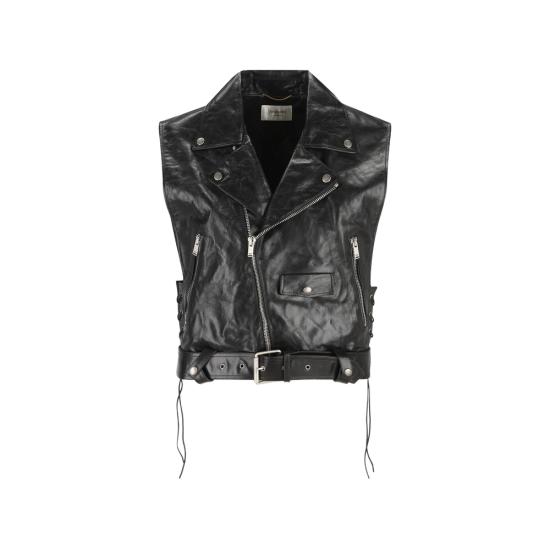 26SS 생로랑 바이커 자켓 865045 YCUS2 1000 BLACK