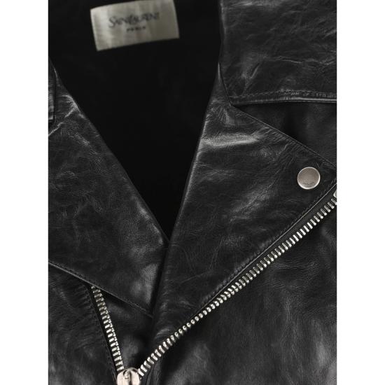 26SS 생로랑 바이커 자켓 865045 YCUS2 1000 BLACK - SAINT LAURENT