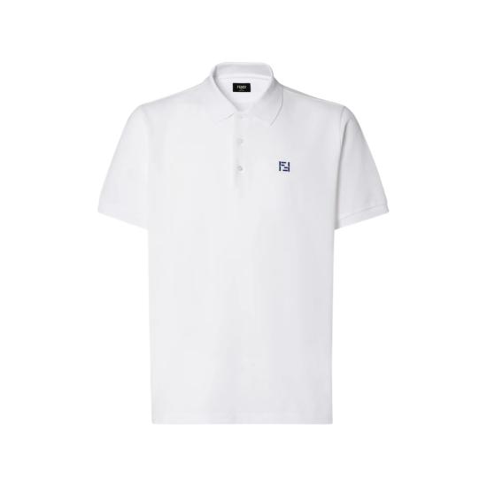 26SS 펜디 폴로 티셔츠 AY0I FY1309 F0QA0 WHITE