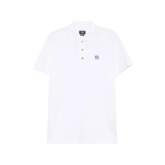 26SS 펜디 폴로 티셔츠 AY0I FY1309 F0QA0 WHITE