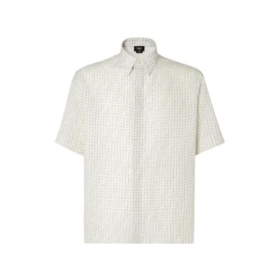 26SS 펜디 반팔 셔츠 AU7N FS0795 F0RQ0 NEUTRALS