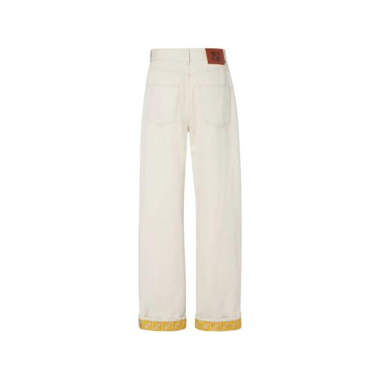 26SS 펜디 데님 팬츠 AOHV FLP882 F1W0T NEUTRALS - FENDI