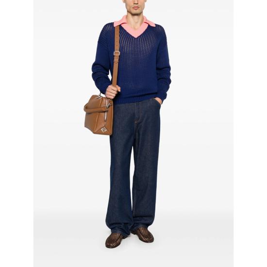 26SS 펜디 스웨터 AYY3 FZE077 F1A9C BLUE - FENDI