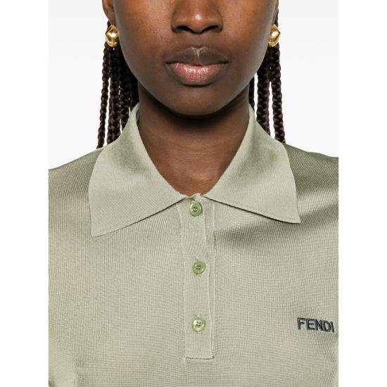 26SS 펜디 폴로 티셔츠 AW4V FZXE82 F1UKL GREEN - FENDI