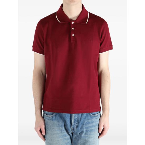 26SS 생로랑 폴로 티셔츠 862979 Y37ZE 6190 RED - SAINT LAURENT
