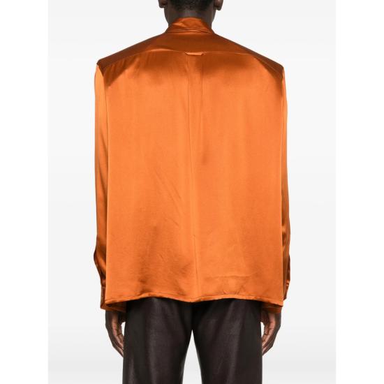 26SS 생로랑 긴팔 셔츠 854252 Y7G27 2027 ORANGE - SAINT LAURENT