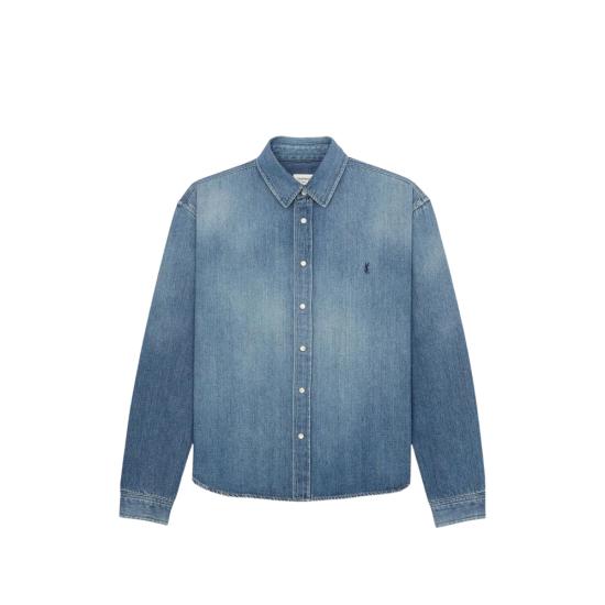 26SS 생로랑 데님 셔츠 862246 Y29YA 4428 BLUE