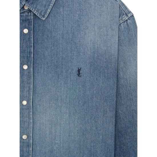 26SS 생로랑 데님 셔츠 862246 Y29YA 4428 BLUE - SAINT LAURENT