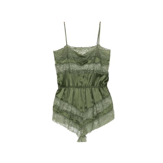 26SS 생로랑 점프수트 863111 Y7G27 3981 GREEN - SAINT LAURENT