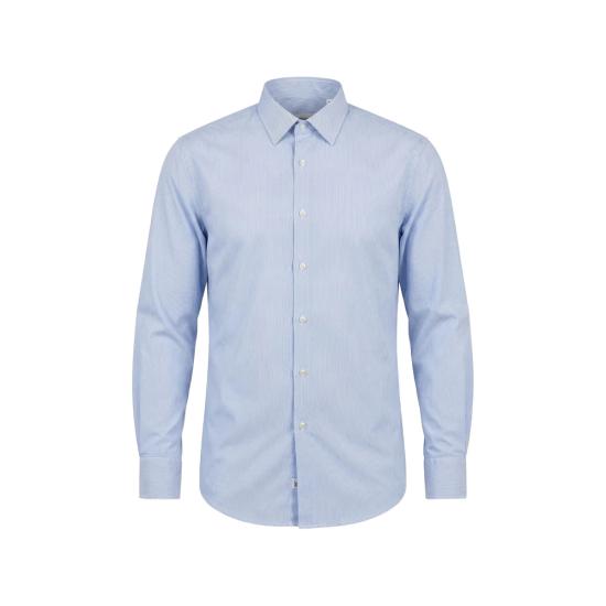 26SS 생로랑 긴팔 셔츠 859779 Y2N27 9862 WHITE BLUE