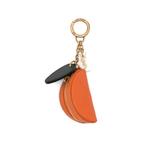 26SS 생로랑 키링 864190 AAGFB 7538 GOLD ORANGE