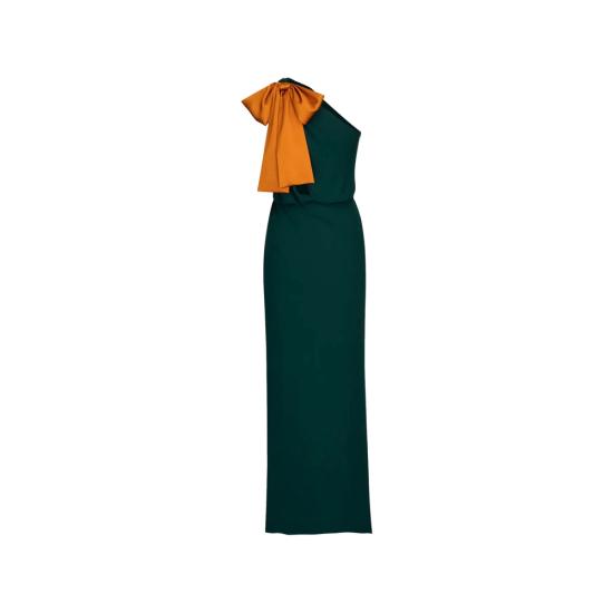 26SS 생로랑 롱 원피스 854976 Y115W 3111 GREEN - SAINT LAURENT
