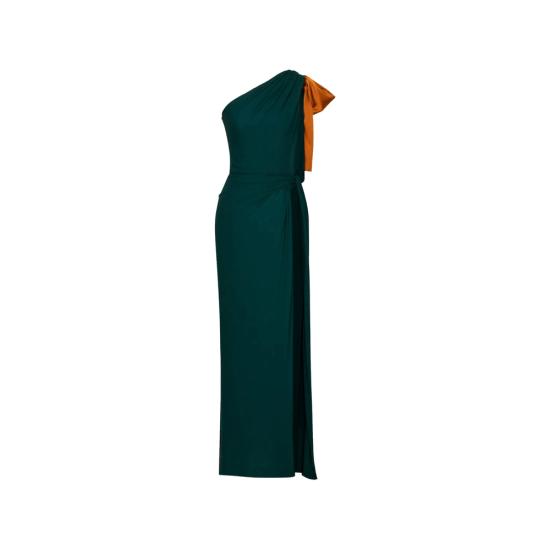 26SS 생로랑 롱 원피스 854976 Y115W 3111 GREEN