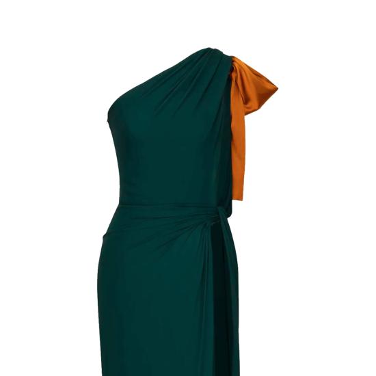 26SS 생로랑 롱 원피스 854976 Y115W 3111 GREEN - SAINT LAURENT