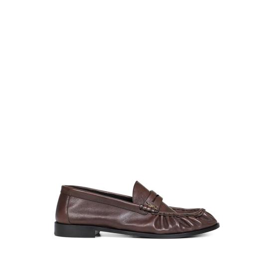26SS 생로랑 매트 레더 서플 르 로퍼 839471 25VAA 2128 BROWN