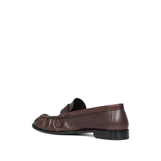 26SS 생로랑 매트 레더 서플 르 로퍼 839471 25VAA 2128 BROWN - SAINT LAURENT
