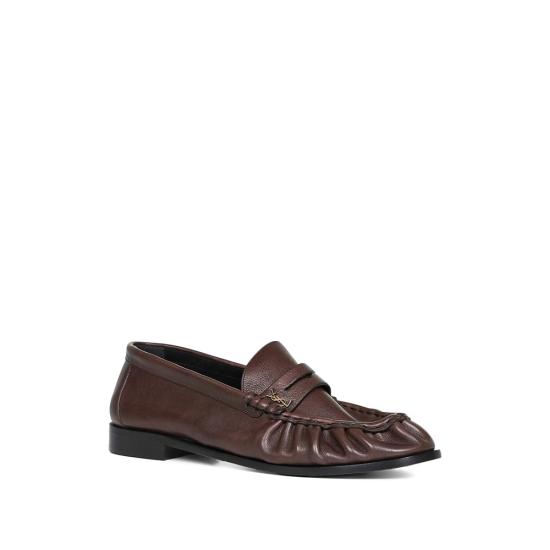 26SS 생로랑 매트 레더 서플 르 로퍼 839471 25VAA 2128 BROWN - SAINT LAURENT