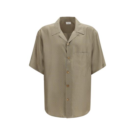 26SS 생로랑 반팔 셔츠 860621 Y2N62 7068 GREEN - SAINT LAURENT