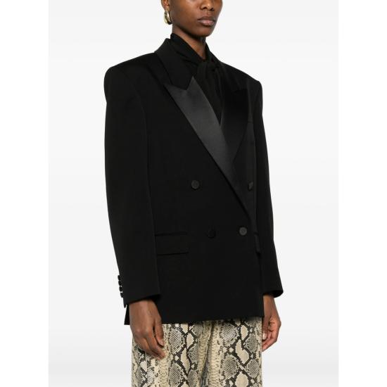 26SS 생로랑 수트 자켓 860569 Y7E63 1000 BLACK - SAINT LAURENT