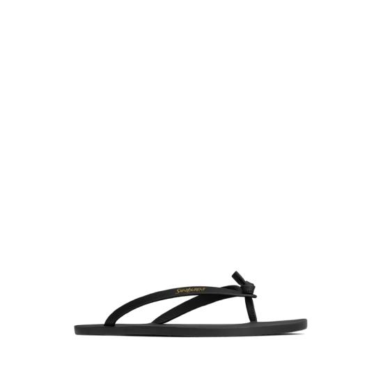 26SS 생로랑 뮬/슬리퍼 861304 DWE00 1000 BLACK - SAINT LAURENT