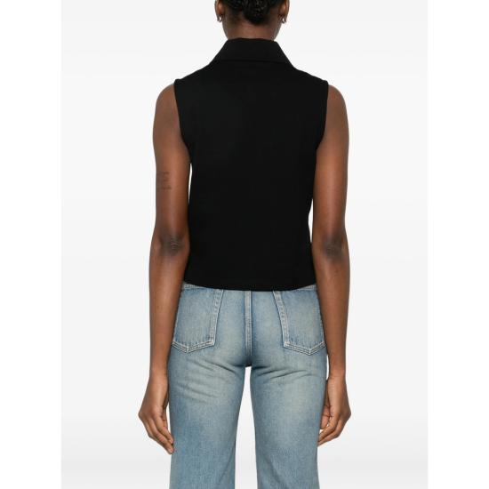 26SS 생로랑 폴로 티셔츠 862601 Y37ZE 1000 BLACK - SAINT LAURENT