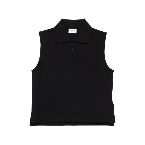 26SS 생로랑 폴로 티셔츠 862601 Y37ZE 1000 BLACK