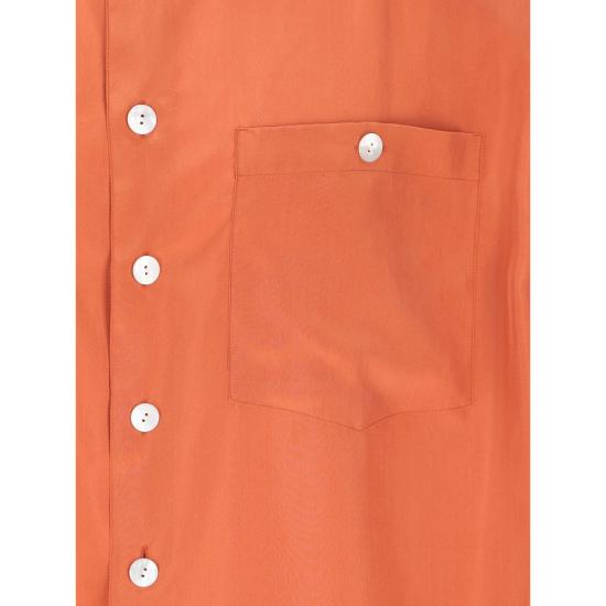 26SS 생로랑 긴팔 셔츠 854240 Y6J78 6550 ORANGE - SAINT LAURENT