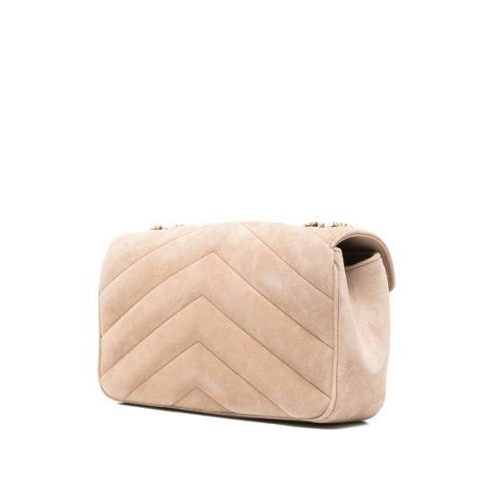 26SS 생로랑 루루 스몰 마틀라세 스웨이드 숄더백 801437 AAEY6 9295 NEUTRALS - SAINT LAURENT