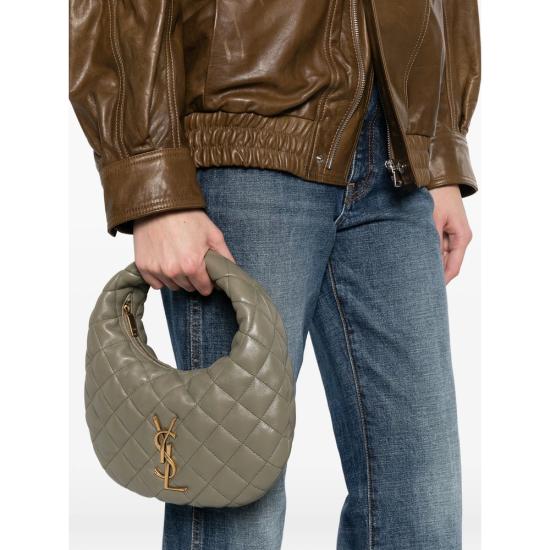 26SS 생로랑 이카리노 퀼티드 나파 토트백 851689 AAANG 3775 GREEN - SAINT LAURENT