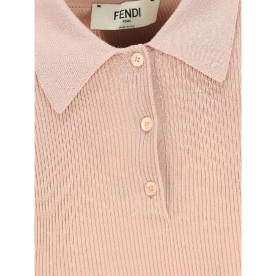 26SS 펜디 폴로 티셔츠 AW4B FZXE48 F1UKC PINK - FENDI